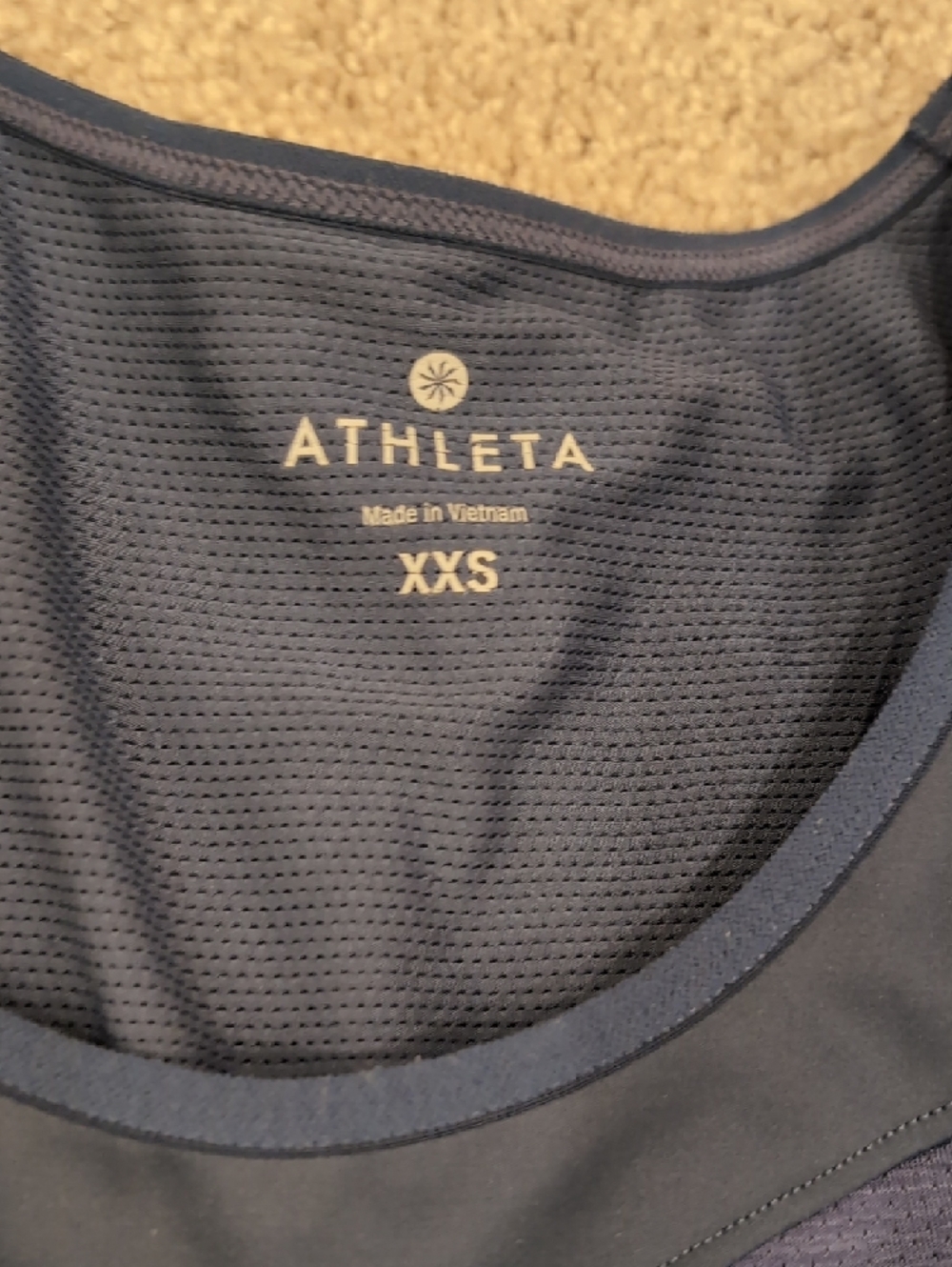 Athleta Indigo Blue Racerback Performance Tank - Picture 2 of 5